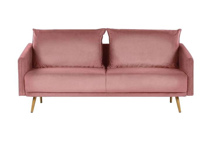 3:n ist Sohva Aarsby - Sametti / vaaleanpunainen - Huonekalut - Sohvat - 3:n istuttava sohva