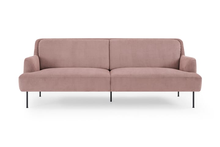 3:n ist Sohva Delorse - Vaaleanpunainen - Huonekalut - Sohva - 3:n istuttava sohva