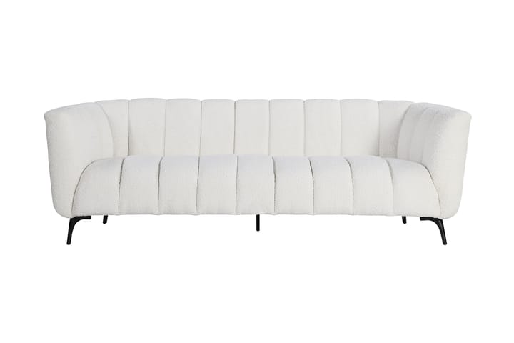 3:n ist Sohva Regato - Valkoinen/Musta - Huonekalut - Sohvat - 3:n istuttava sohva