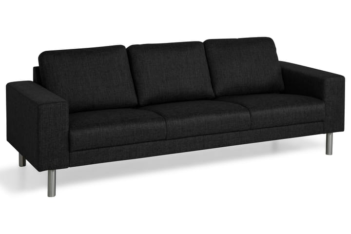 Sohva Erstavik 3:n ist - Musta - Huonekalut - Sohvat - 3:n istuttava sohva