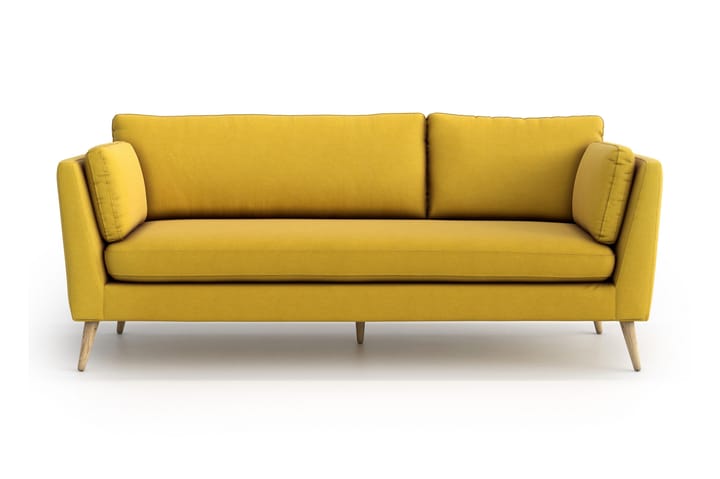 Sohva Espelund 3:n ist - Keltainen - Huonekalut - Sohva - 3:n istuttava sohva