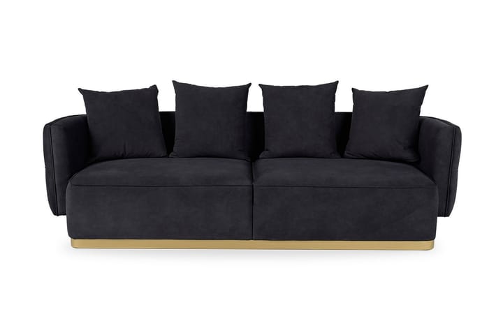 Sohva Glengarry 3:n ist - Musta - Huonekalut - Sohva - 3:n istuttava sohva