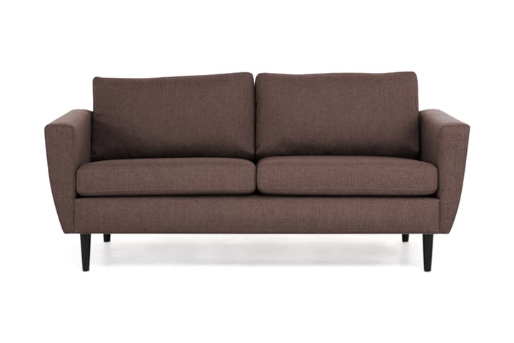 Sohva Hudson 3:n ist - Ruskea/Musta - Huonekalut - Sohva - 3:n istuttava sohva