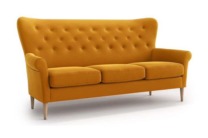 Sohva Loanne 3:n ist - Keltainen - Huonekalut - Sohvat - 2:n istuttava sohva