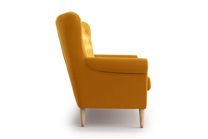 Sohva Loanne 3:n ist - Keltainen - Huonekalut - Sohvat - 3:n istuttava sohva