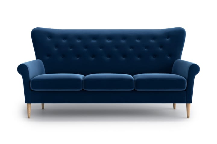 Sohva Loanne 3:n ist - Sininen - Huonekalut - Sohva - 3:n istuttava sohva