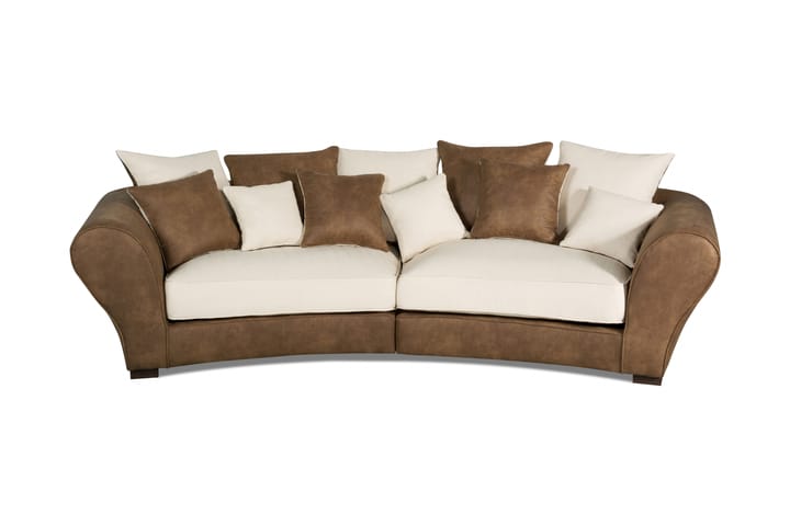 Sohva Sonam 3:n ist - Ruskea/beige - Huonekalut - Sohva - 3:n istuttava sohva