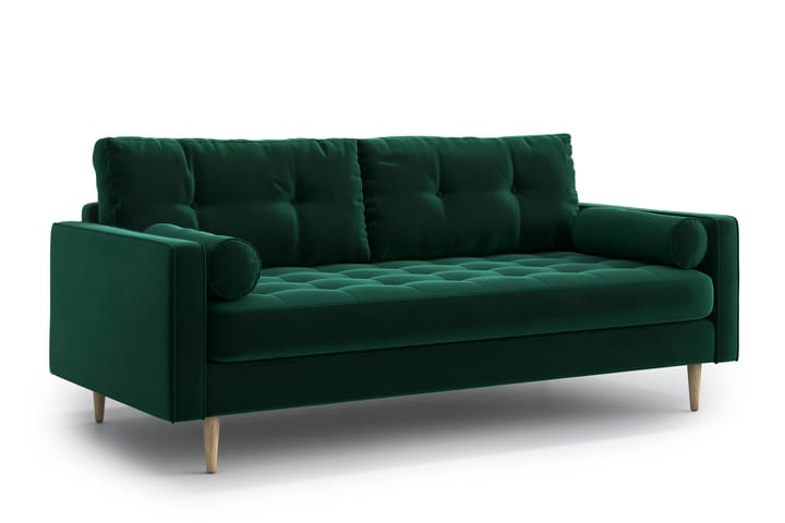 Sohva Stephanie 3:n ist - Vihreä - Huonekalut - Sohvat - 3:n istuttava sohva