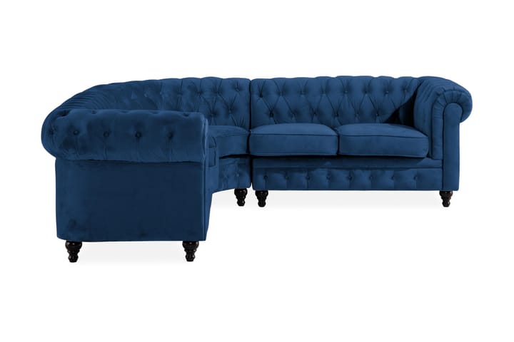 Kulmasohva Chesterfield Lux - Sininen - Huonekalut - Sohvat - Chesterfield-sohvat