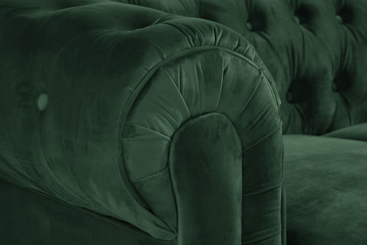Kulmasohva Chesterfield Lux - Vihreä - Huonekalut - Sohvat - Chesterfield-sohvat