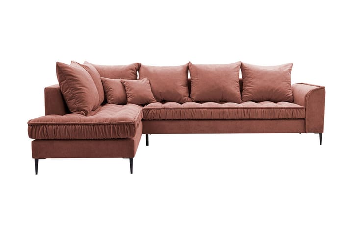 3:n ist Kulmasohva - Vaaleanpunainen - Huonekalut - Sohva - 3:n istuttava sohva
