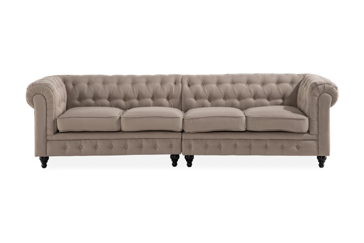 Sohva 4:n ist Chesterfield Lyx - Beige - Huonekalut - Sohvat - 4:n istuttava sohva