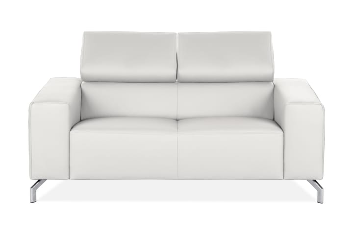 Nahkasohva Belfiore 2:n ist - Valkoinen Kromi - Huonekalut - Sohvat - 2:n istuttava sohva