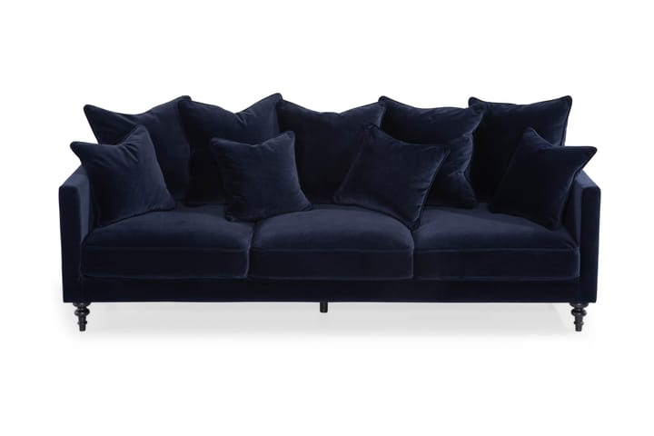 3:n ist Samettisohva Redene - Sininen - Huonekalut - Sohvat - 3:n istuttava sohva