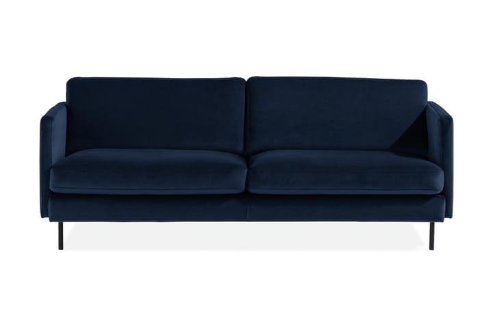 Samettisohva Elion 3:n ist - Sininen - Huonekalut - Sohvat - 3:n istuttava sohva