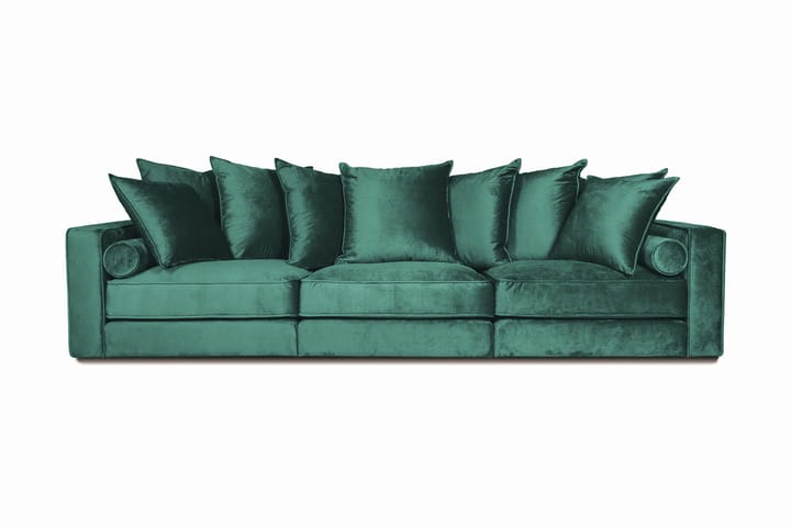 Samettisohva Ladywell 4:n ist - Sininen - Huonekalut - Sohva - 4:n istuttava sohva