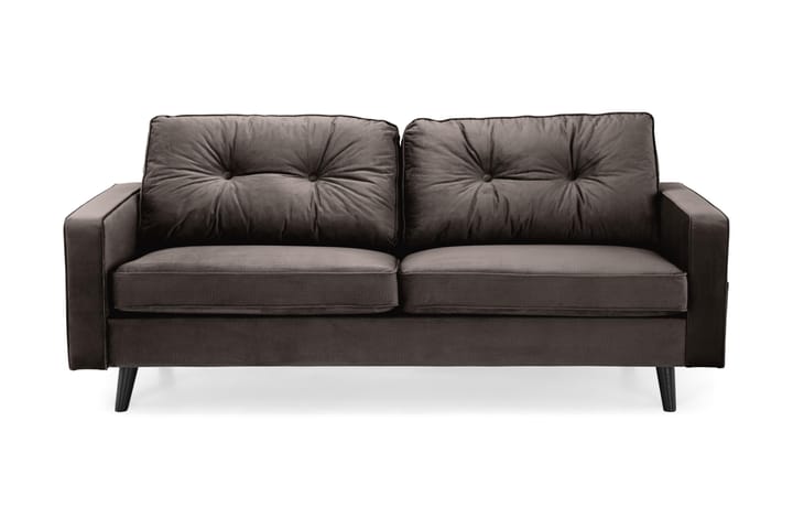 Samettisohva Miller 3:n ist - Myyränruskea - Huonekalut - Sohva - 3:n istuttava sohva