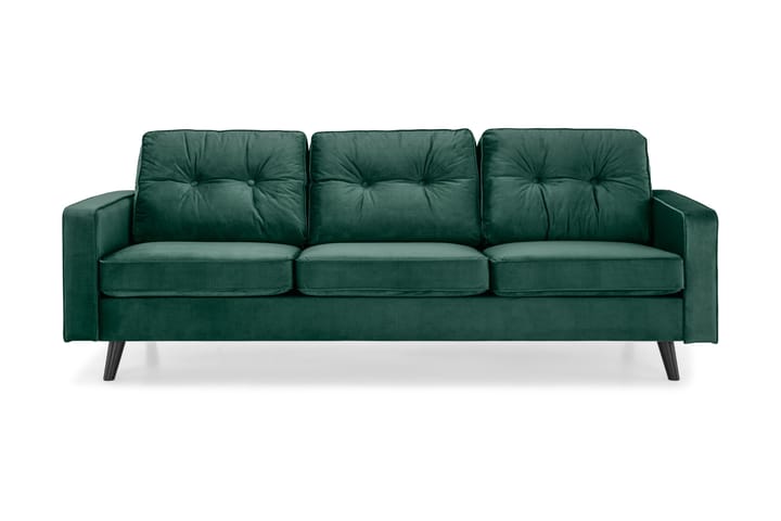 Samettisohva Miller 3:n ist - Vihreä - Huonekalut - Sohvat - 3:n istuttava sohva