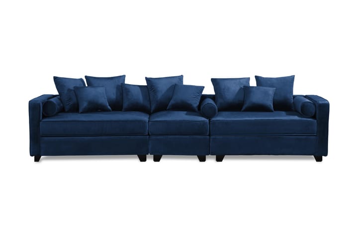 Samettisohva Seille 4:n ist - Sininen - Huonekalut - Sohva - 4:n istuttava sohva