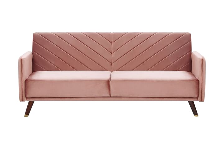 3:n ist Vuodesohva Kadeja - Sametti / vaaleanpunainen - Huonekalut - Sohva - 3:n istuttava sohva