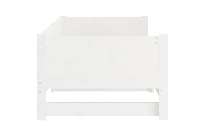 Sohvasänky ulosvedettävä valkoinen täysi mänty 2x (80x200) c - Valkoinen - Huonekalut - Sohva - Vuodesohva