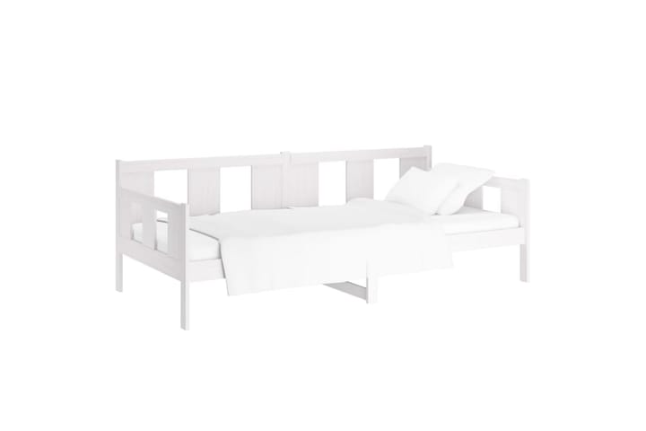 Sohvasänky valkoinen täysi mänty 90x190 cm - Valkoinen - Huonekalut - Sohvat - Vuodesohvat