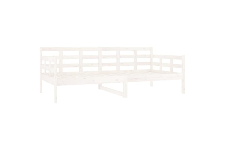 Sohvasänky valkoinen täysi mänty 90x190 cm - Valkoinen - Huonekalut - Sohvat - Vuodesohvat