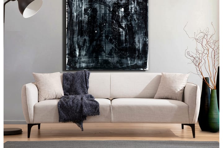 Sohva 3:n ist Wangaratta - Valkoinen - Huonekalut - Sohva - 3:n istuttava sohva