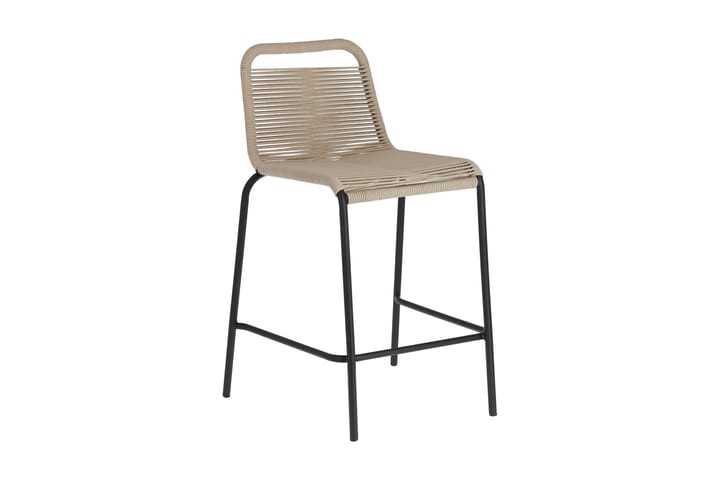 Baarituoli Glenville 62 cm Beige / Musta - La Forma - Huonekalut - Tuoli & nojatuoli - Ruokapöydän tuolit