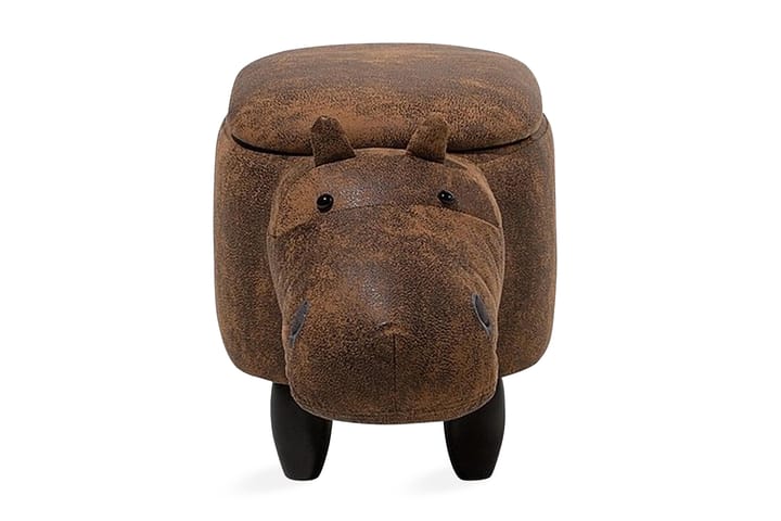 Istuinrahi Hippo 32 cm - Ruskea - Huonekalut - Tuolit - Jakkara & jalkarahi - Säkkirahi