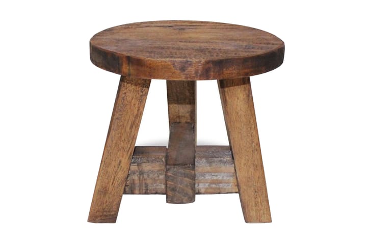 Jakkara täysi uusiokäytetty puu - Ruskea - Huonekalut - Pöytä & ruokailuryhmä - Apupöytä & sivupöytä - Tarjotinpöytä & pikkupöytä