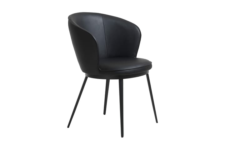 Karmituoli Sebrini - Musta - Huonekalut - Tuoli & nojatuoli - Käsinojallinen tuoli