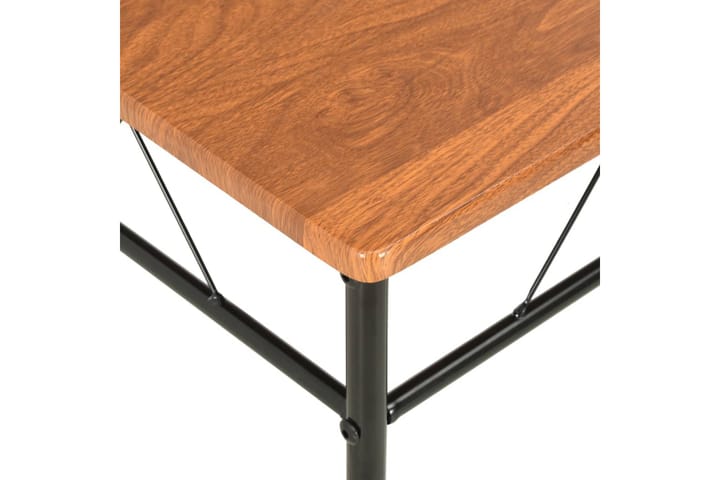 Ruokapöydän tuolit 2 kpl ruskea MDF - Ruskea - Huonekalut - Tuolit - Käsinojallinen tuoli