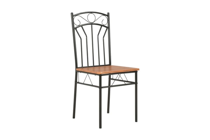 Ruokapöydän tuolit 4 kpl ruskea MDF - Ruskea - Huonekalut - Tuolit - Käsinojallinen tuoli