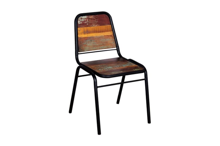 Ruokapöydän tuolit 4 kpl täysi uusiokäytetty puu - Ruskea - Huonekalut - Tuoli & nojatuoli - Ruokapöydän tuolit