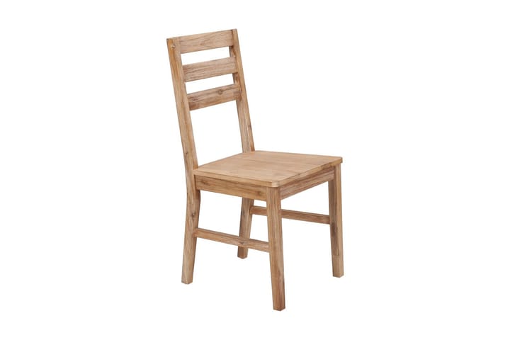 Ruokapöydän tuolit 6 kpl kiinteä akaasiapuu - Ruskea - Huonekalut - Tuoli & nojatuoli - Käsinojallinen tuoli