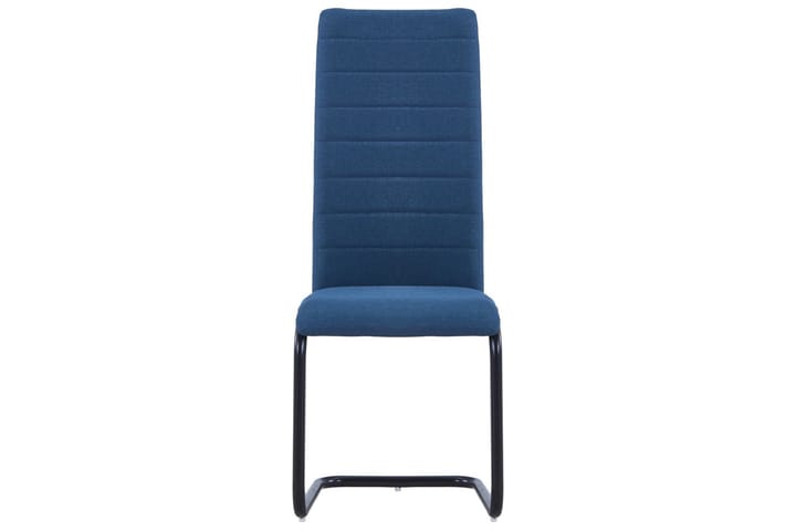 Ruokatuolit takajalattomat 4 kpl sininen kangas - Sininen - Huonekalut - Tuolit - Käsinojallinen tuoli