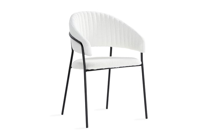 Ruokatuoli Rubi - Valkoinen/Musta - Huonekalut - Tuoli & nojatuoli - Käsinojallinen tuoli