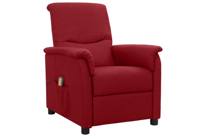 Hierova nojatuoli viininpunainen kangas - Punainen - Huonekalut - Tuoli & nojatuoli - Nojatuoli - Mekanismituolit
