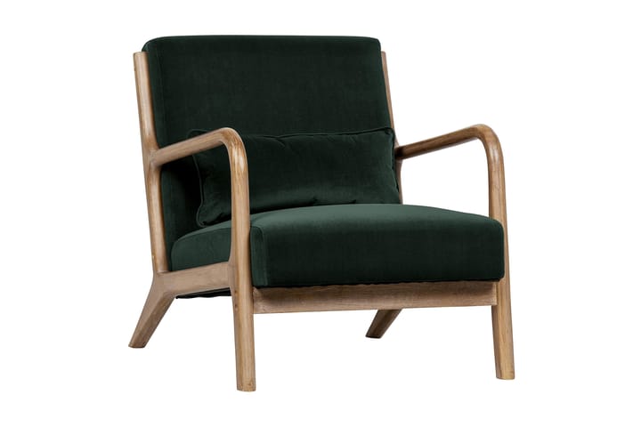 Samettinojatuoli Incoma - Vihreä - Huonekalut - Tuoli & nojatuoli - Ruokapöydän tuolit