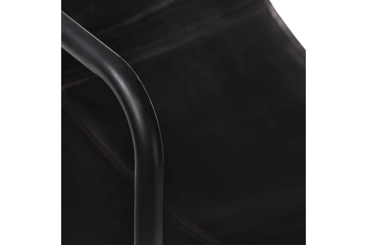 Lepotuoli musta aito nahka - Musta - Huonekalut - Tuoli & nojatuoli - Nojatuoli & lepotuoli
