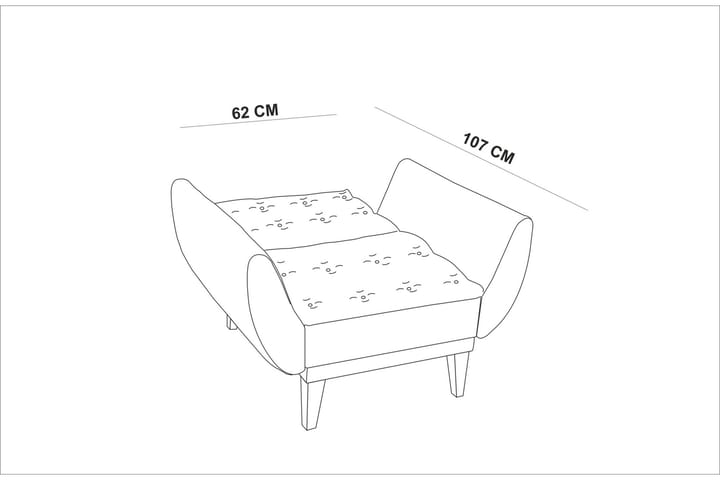 Nojatuoli Blackorby käsinojilla - Punainen - Huonekalut - Tuoli & nojatuoli - Nojatuoli