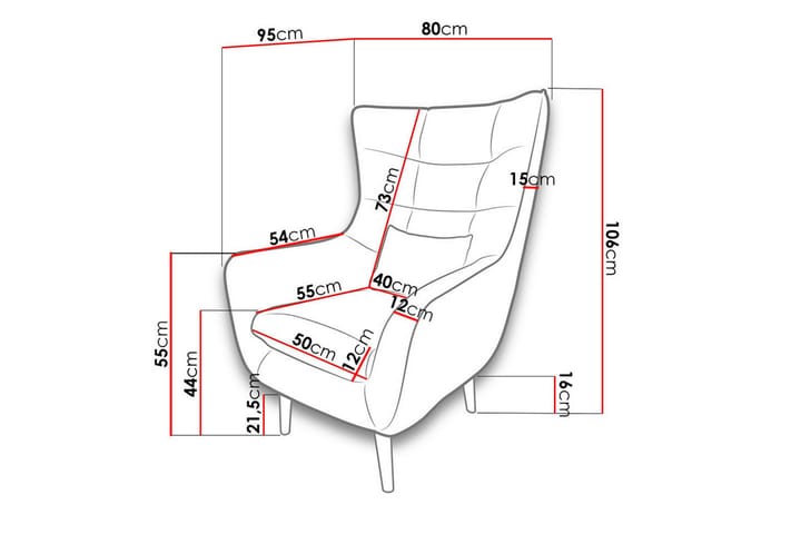 Nojatuoli - Harmaa - Huonekalut - Tuoli & nojatuoli - Nojatuoli & lepotuoli
