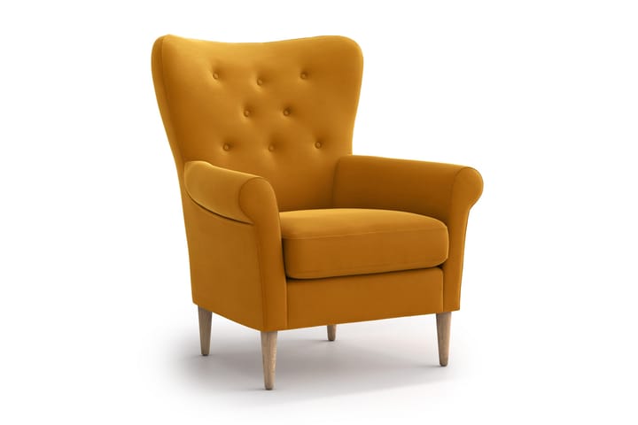 Nojatuoli Loanne - Keltainen - Huonekalut - Sohvat - 3:n istuttava sohva