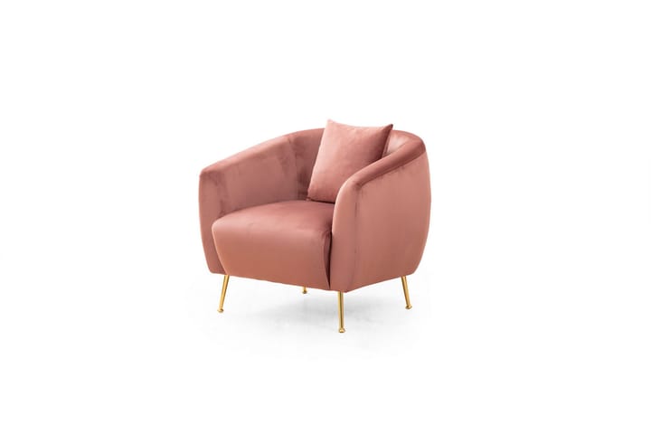 Nojatuoli Redcliffe - Vaaleanpunainen - Huonekalut - Tuoli & nojatuoli - Nojatuoli & lepotuoli