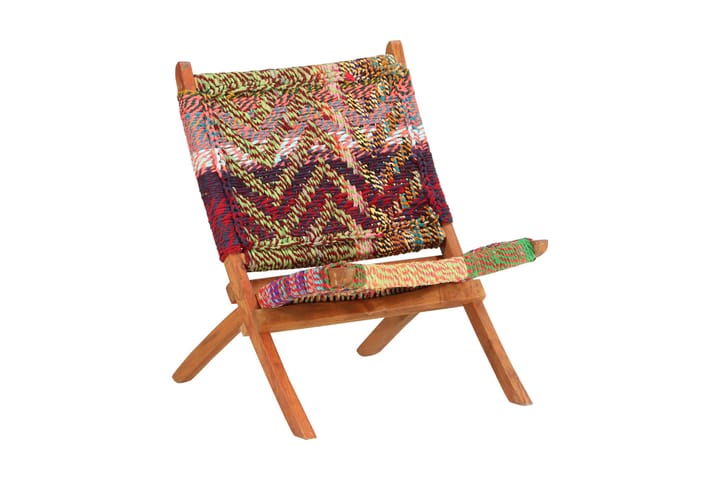 Taittuva chindi-tuoli monivärinen kangas - Monivärinen - Huonekalut - Tuoli & nojatuoli - Nojatuoli