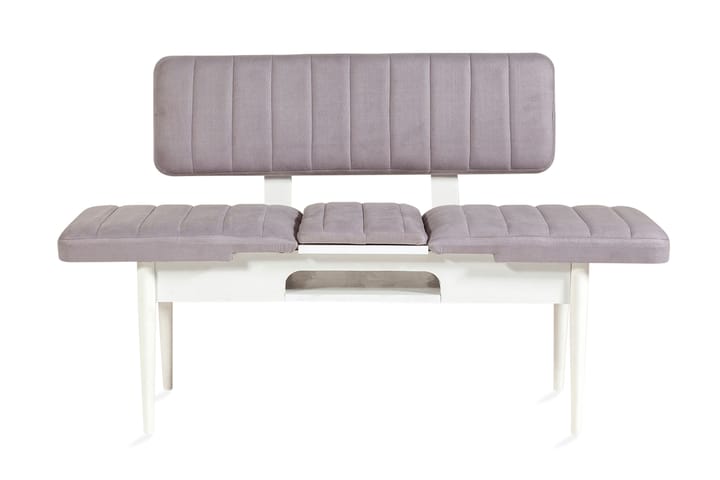 Penkki Orrest 85 cm - Valkoinen - Huonekalut - Tuoli & nojatuoli - Istuinpenkit - Penkki selkänojalla