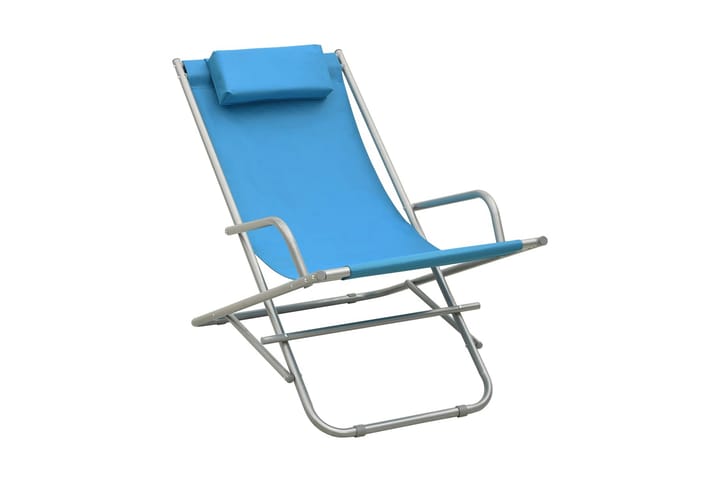 Keinutuolit 2 kpl teräs sininen - Sininen - Huonekalut - Tuoli & nojatuoli - Pyörivät tuolit & keinutuoli