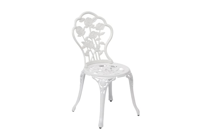 Bistrotuolit 2 kpl valualumiini valkoinen - Valkoinen - Huonekalut - Tuoli & nojatuoli - Ruokapöydän tuolit