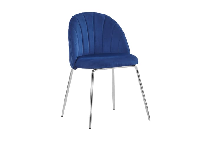 Keittiötuoli Gerardo Sametti - Sininen - Huonekalut - Tuoli & nojatuoli - Ruokapöydän tuolit